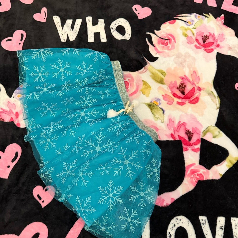 Cynthia Rowley Blue Snowflake Skirt for Kids